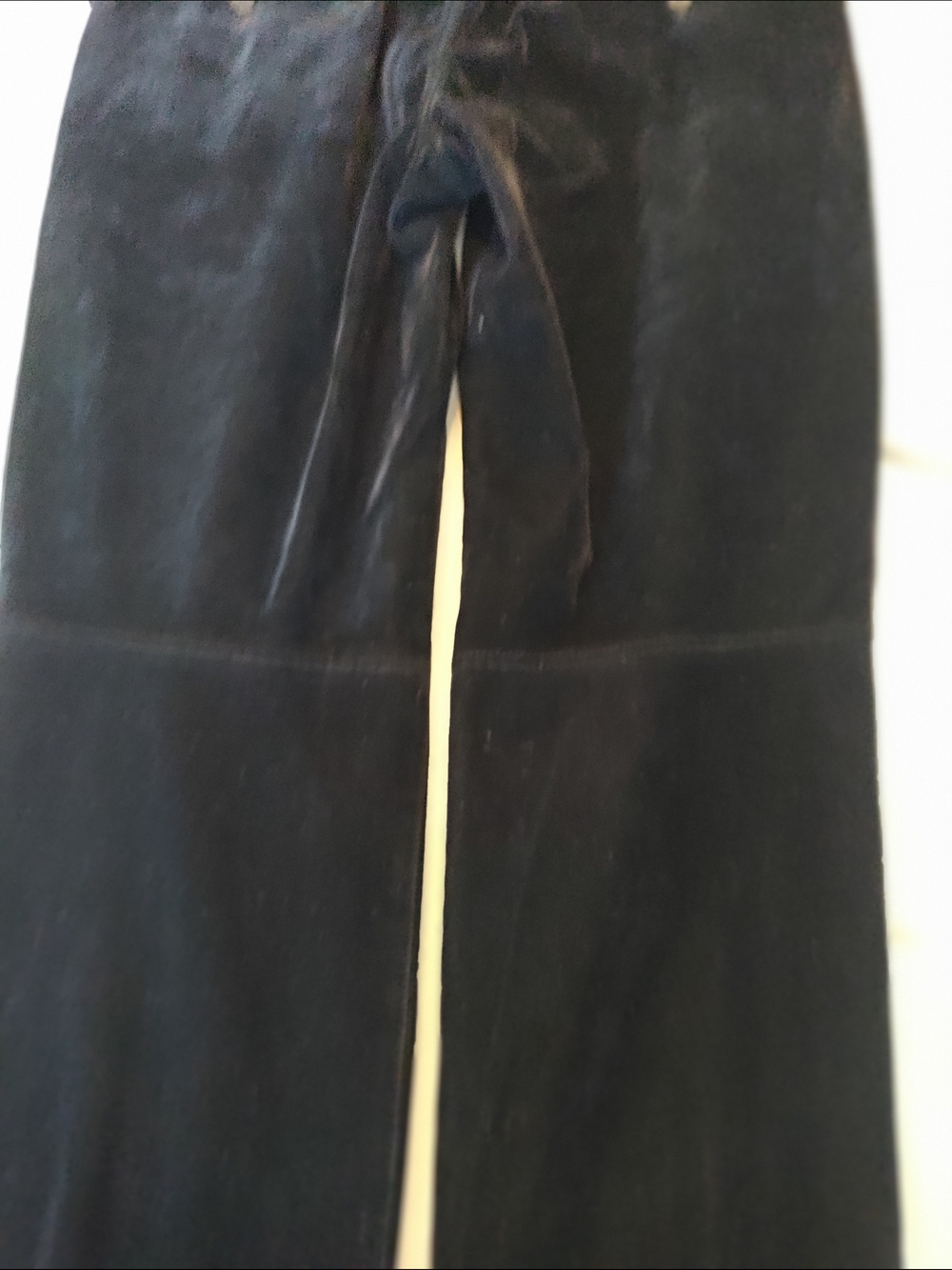 Armani Exchange Men's Black Velvet Straight-Leg Pants - Picture 7 of 9